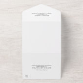 Elegante Wildblume in einer Hochzeit All In One Einladung (Außenbereich)