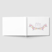 Elegante, Wildblume "in Love Memory" Beerdigung Gästebuch (Voll)
