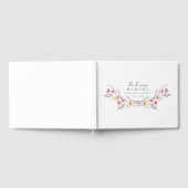 Elegante, Wildblume "in Love Memory" Beerdigung Gästebuch (Voll)