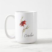 Elegante Wildblume individuell angepasst Kaffeetasse (Links)