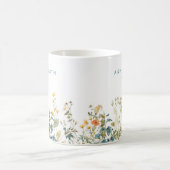 Elegante Wildblume Kaffeetasse (Mittel)
