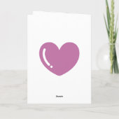 Elegante Wildblume Karte (Rückseite)