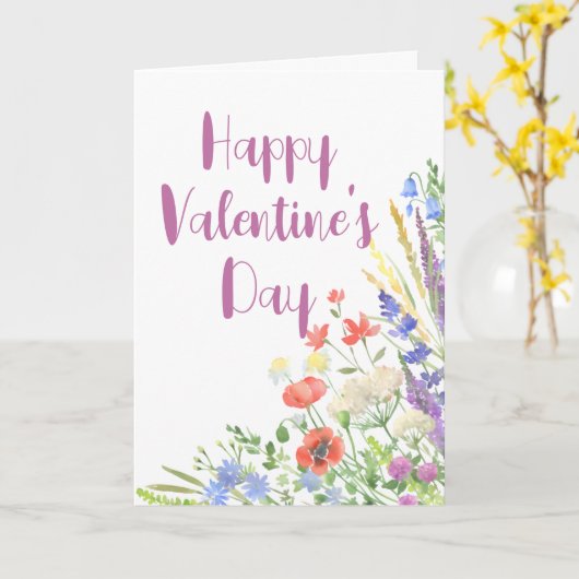 Elegante Wildblume Karte (Gelbe Blume)