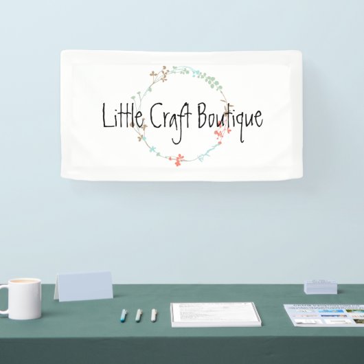 Elegante Wildblume Kunst, Dichtung und Musik Banner (Messe)