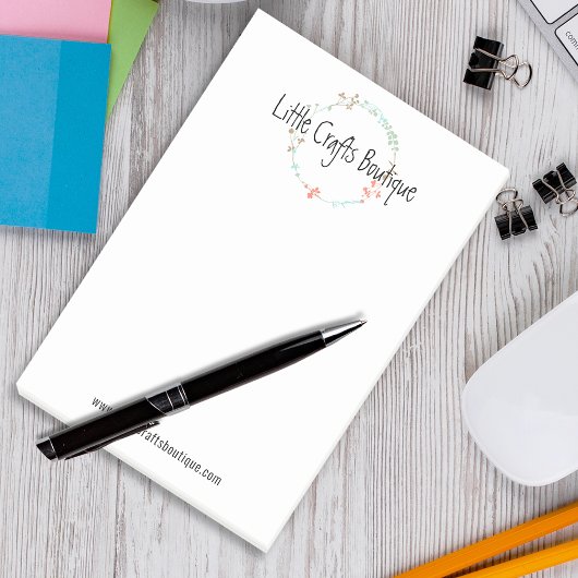 Elegante Wildblume Kunst, Dichtung und Musik Post-it Klebezettel