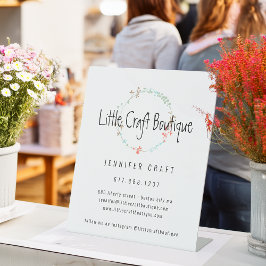 Elegante Wildblume Kunst, Dichtung und Musik Sockelschild