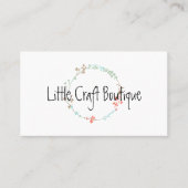 Elegante Wildblume Kunst, Dichtung und Musik Visitenkarte (Vorderseite)