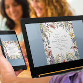 Elegante Wildblume - Lebensfeier Einladung