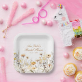 Elegante Wildblume Liebe ist in Bloom Brautparty Pappteller (Party)