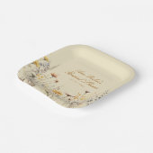 Elegante Wildblume Liebe ist in Bloom Brautparty Pappteller (Gewinkelt)