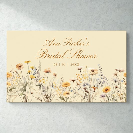 Elegante Wildblume Liebe ist in Bloom Brautparty Poster