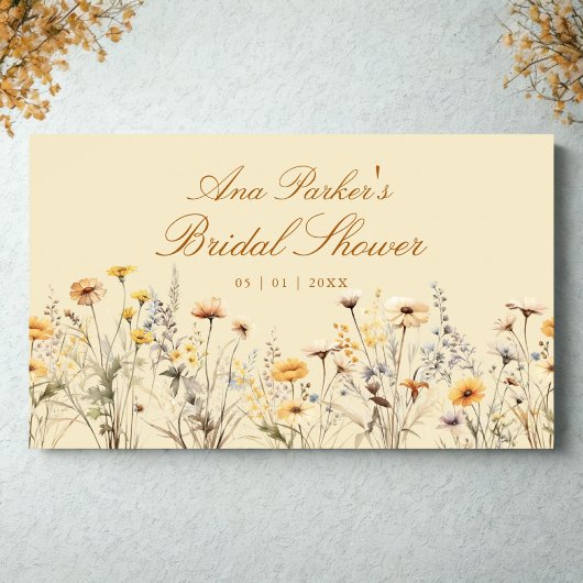 Elegante Wildblume Liebe ist in Bloom Brautparty Poster