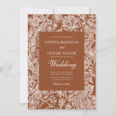 Elegante Wildblume Locarno Einladung (Vorderseite)