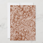 Elegante Wildblume Locarno Einladung (Rückseite)