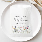 Elegante Wildblume Meadow Baby Shower Geschenktütchen