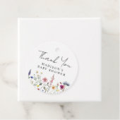 Elegante Wildblume Meadow Baby Shower Vielen Dank Geschenkanhänger (Beispiel)
