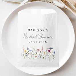 Elegante Wildblume Meadow Brautparty Geschenktütchen
