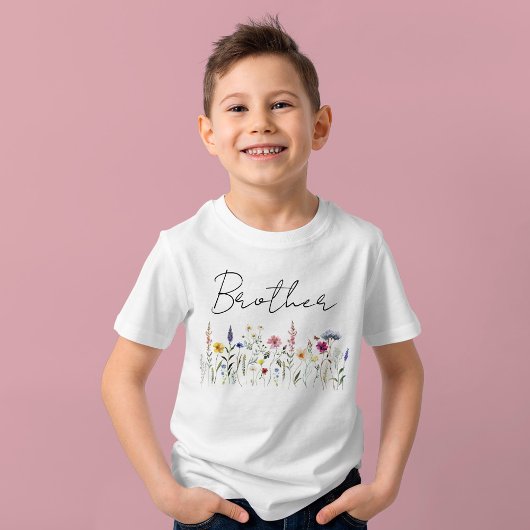 Elegante Wildblume Meadow Brother Babydusche T-Shirt
