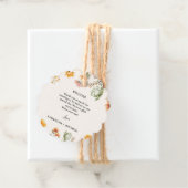 Elegante Wildblume Meadow Ivory Wedding Willkommen Geschenkanhänger (Beispiel)