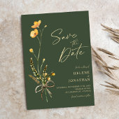 Elegante Wildblume Moderne Rustikale Hochzeit Save The Date