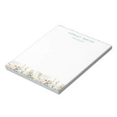 Elegante Wildblume Notizblock (Rotiert)