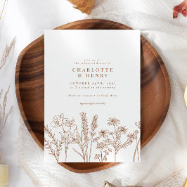 Elegante Wildblume Parco Tassino Probe Einladung