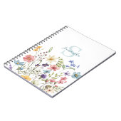 Elegante Wildblume Personalisiert Notizblock (Linke Seite)