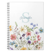 Elegante Wildblume Personalisiert Notizblock (Vorderseite)