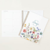 Elegante Wildblume Personalisiert Planer (Anzeige)