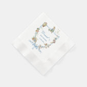Elegante Wildblume Peter Rabbit baby sh Serviette (Ecke)