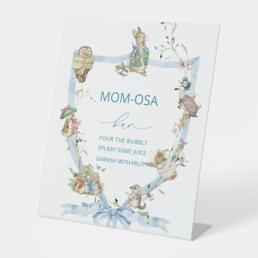 Elegante Wildblume Peter Rabbit Sockelschild (Vorderseite)