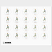 Elegante Wildblume Peter Rabbit Sticker (Blatt)