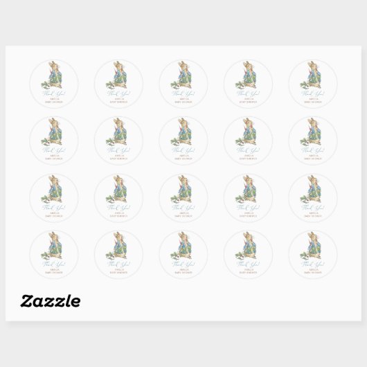 Elegante Wildblume Peter Rabbit Sticker (Blatt)
