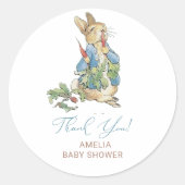 Elegante Wildblume Peter Rabbit Sticker (Vorderseite)