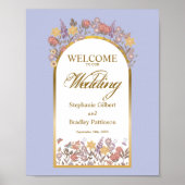 Elegante Wildblume Poster (Vorne)