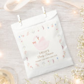Elegante Wildblume Princess Swan Girl Babydusche Geschenktütchen (Ausgeschnitten)