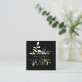 Elegante Wildblume Quadratische Visitenkarte (Stehend Vorderseite)