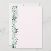 Elegante Wildblume Rosa Überraschung 50. Geburtsta Einladung (Rückseite)