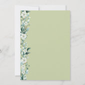 Elegante Wildblume Rosa Überraschung 50. Geburtsta Einladung (Rückseite)