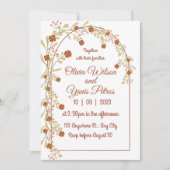 Elegante Wildblume Rustic Boho Brautparty Einladung (Vorderseite)