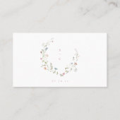 Elegante Wildblume Rustic Boho Hochzeiten Details Platzkarte (Rückseite)