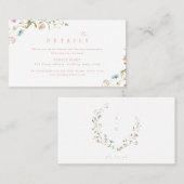 Elegante Wildblume Rustic Boho Hochzeiten Details Platzkarte (Vorne/Hinten)