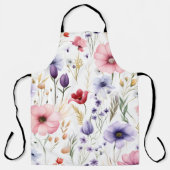 Elegante Wildblume Schürze (Vorderseite)