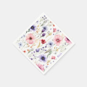 Elegante Wildblume Serviette (Ecke)