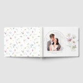 Elegante Wildblume Soft Pastel Botanische Hochzeit Gästebuch (Voll)
