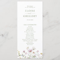 Elegante Wildblume Soft Pastel Botanische Hochzeit