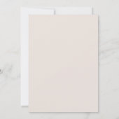 Elegante Wildblume Taufe / Christening Dankeskarte (Rückseite)