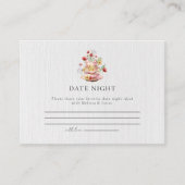 Elegante Wildblume Tea Party Begleitkarte (Vorderseite)