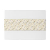 Elegante Wildblume Wasserfarbe Hochzeit Einladungsbanderole (Rückseitenbeispiel)