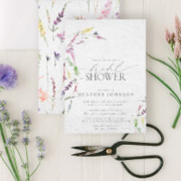 Elegante Wildblume Wasserfarbenes Brautparty